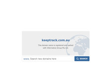 Tablet Screenshot of keeptrack.com.au